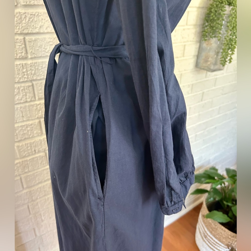NWT-XiRENA-navy Dixie shirtdress. - Picture 5 of 10